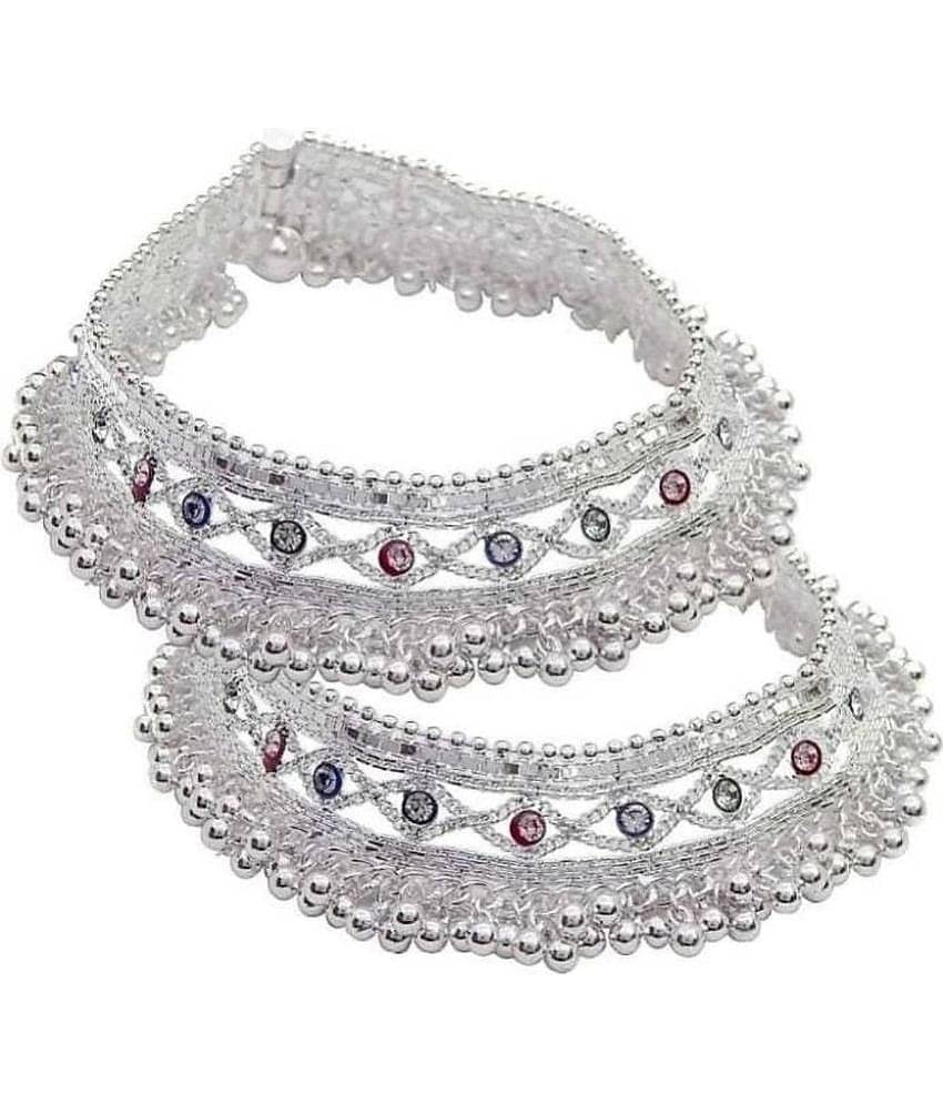 Charms Silver Anklets ( Pack of 1 )