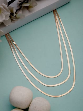 NVR Women's Rose Gold-Plated Minimal Layered Chain-Onesize / Rose Gold / Alloy