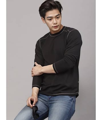 Rigo Pack of 1 Polyester Slim Fit Men's T-Shirt ( Black )