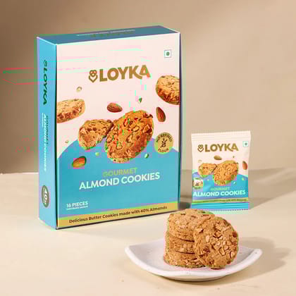 Loyka Almond Cookies (216g) | No Maida, Whole Wheat | Healthy Tea-Time Snack Loyka Almond Cookies (216g) | No Maida, Whole Wheat | Healthy Tea-Time Snack