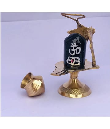 Shivshop - Brass Shivling (Pack of 1)