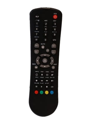 Set Top Box Remote, Compatible with Nxt Digital Set Top Box Remote Control-Old Remote Functions Must Be Exactly Same (Color Multicolor)