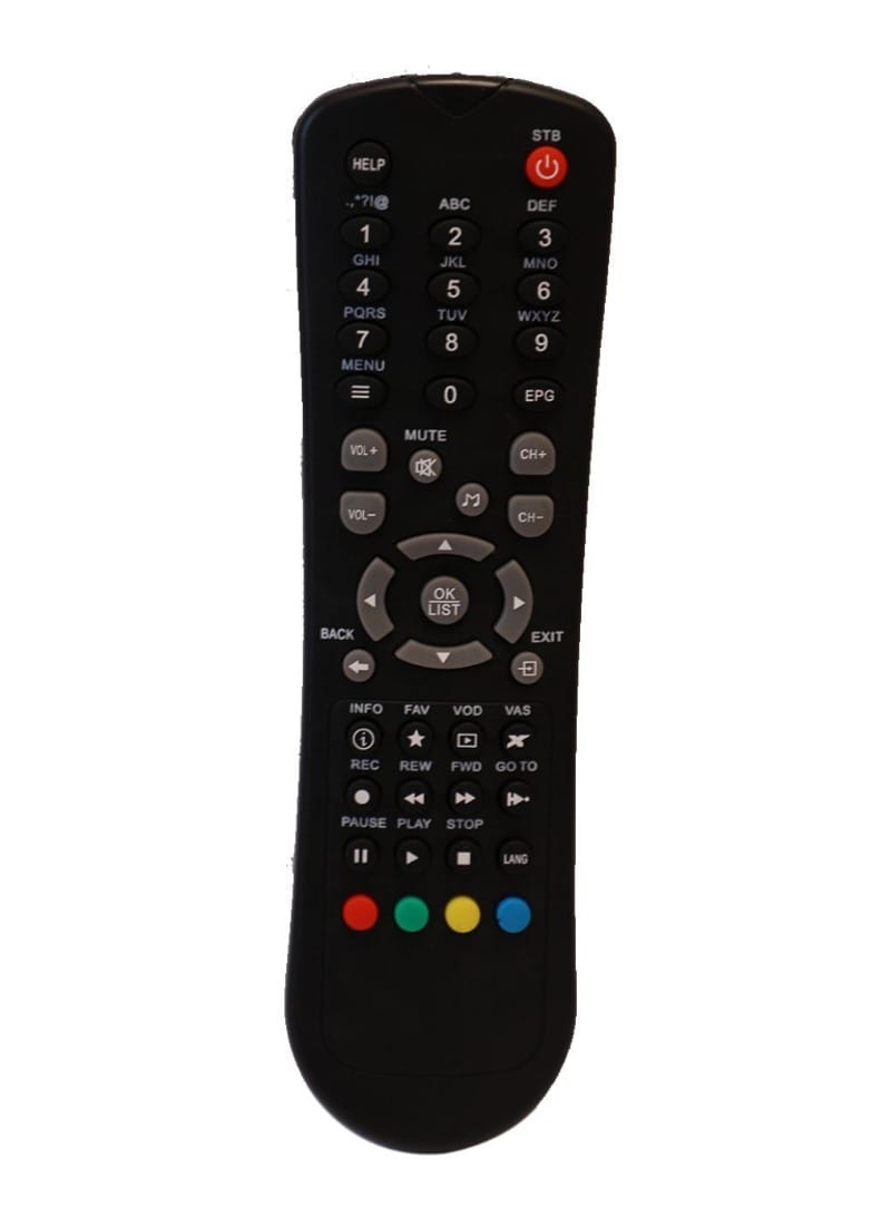 Set Top Box Remote, Compatible with Nxt Digital Set Top Box Remote Control-Old Remote Functions Must Be Exactly Same (Color Multicolor)