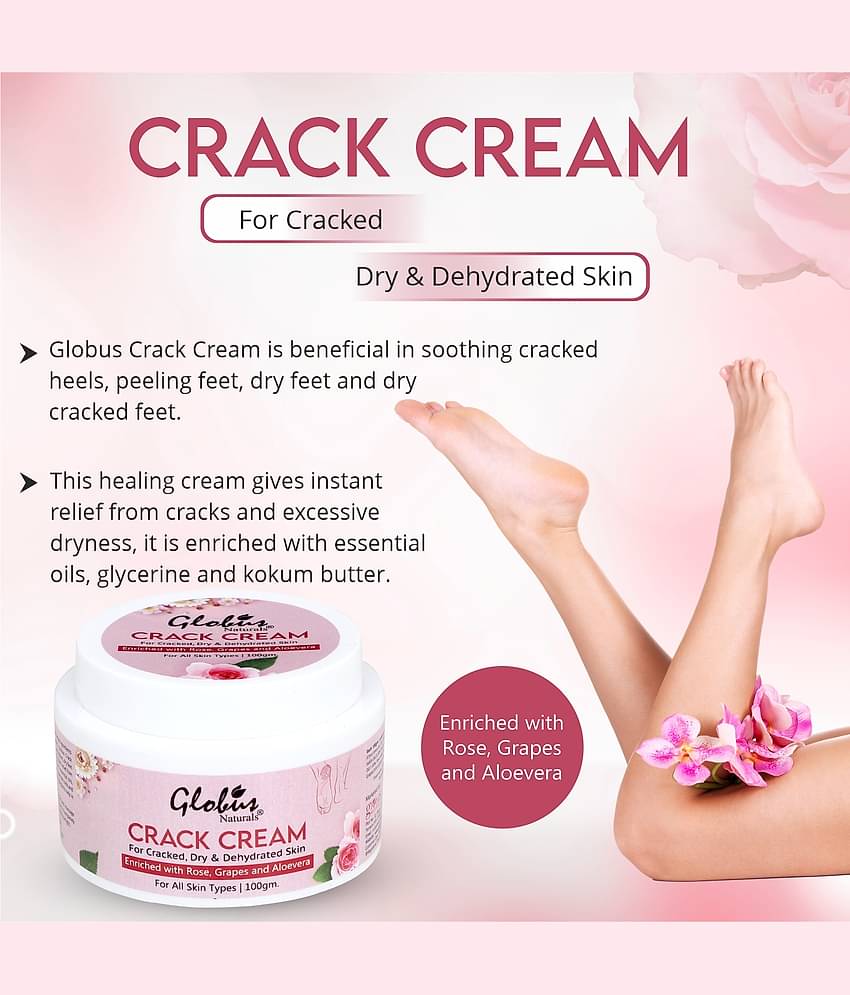 Globus Naturals Hand, Crack Heels & Foot Cream, 100gm