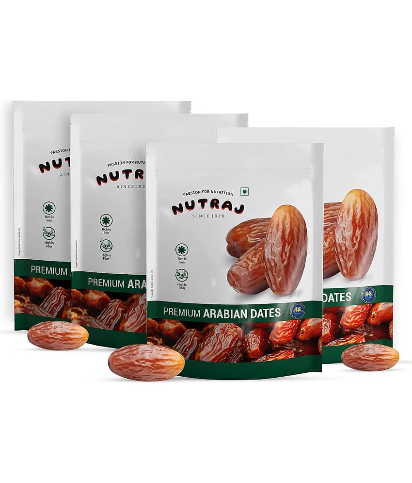 Nutraj Arabian Dates 2 Kg (500g X 4), Khajur 2 Kg
