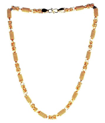 SHANKH-KRIVA Gold Plated Mens Necklace Chain-1003 - Golden
