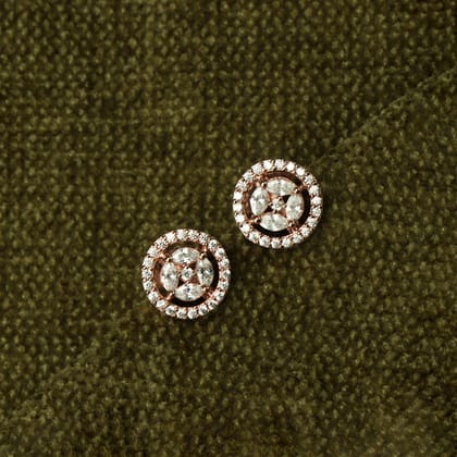 Rosegold Aster Stud Earrings
