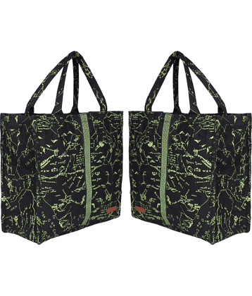 ENSAC Handheld Bag Cotton Set of 2 ( Olive )