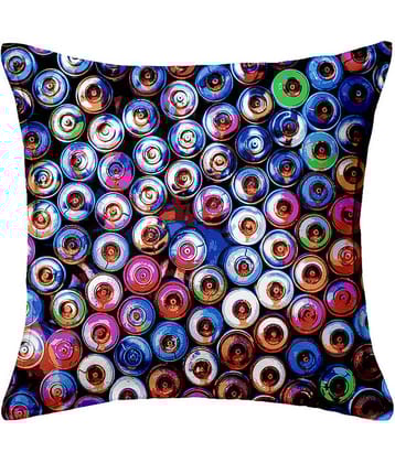 Houzzcode - Water Repellent Purple Polyester Pillow Covers 40x40x3 ( Pack of 1 )