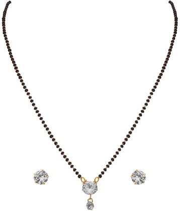 Jewar Mandi - Golden Mangalsutra Set ( Pack of 1 )