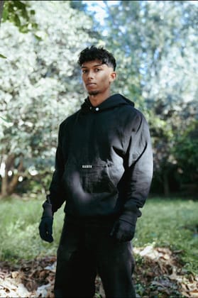 The Raglan Hoodie V2 [Black]-XS