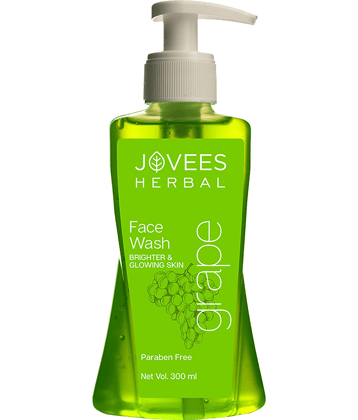Jovees Herbal Grape Face Wash For Brighter & Glowing Skin For All Skin Types, 300ml (Pack of 1)