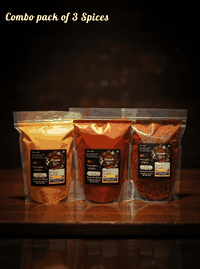 Combo Pack  3 Spices (Kanda Lasun Masala, Mirchi Powder, Turmeric Powder) 750 G