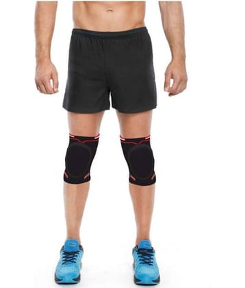 Quada Cotton Knee Pads Sports Padded Knee Sleeves Dancing Knee Protective Brace Support Strap Wrap Band for Basketball, Volleyball, Football, Skating Sports