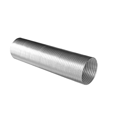 Sahej Multitrade Services Aluminium 6 Inch Chimney Exhaust Pipe Flexible Expandable Kitchen Chimney Duct Hose Pipe (6 in. X 8 feet) With Cowl Cover