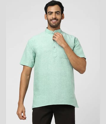 DESHBANDHU DBK - Green Cotton Men's Kurta ( Single )