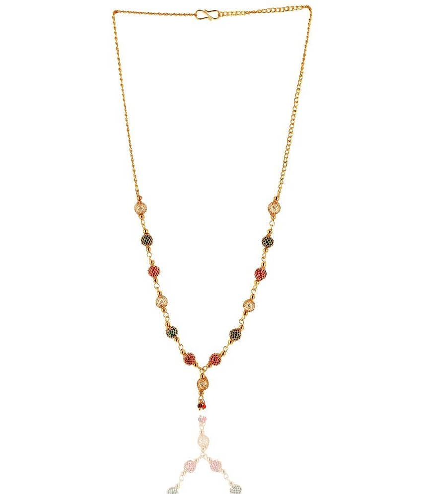 KRIMO multi color necklace mala for women or girl-100130