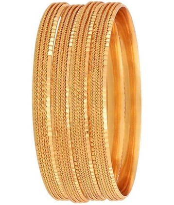 Zeneme Gold Plated Bangles Set Of 4