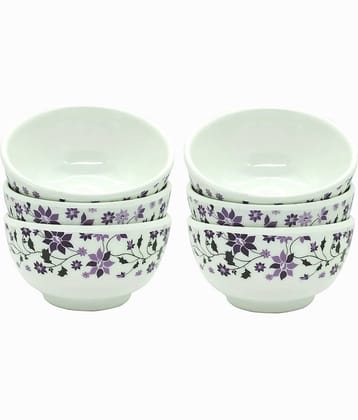 Laserbot (SIZE 3.5" X 2" Inch) Melamine Fruit Bowl 5 cm ( Set of 6 ) Navy Blue