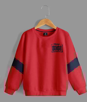 CODEZ Pack of 1 Boys Cotton Blend Sweatshirt ( Red )