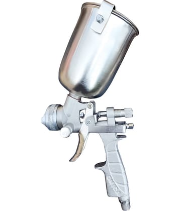 Laxmi 1.4 mm Spray Paint Machine Gun 500ml with Steel Cup Exterior Paint Grey