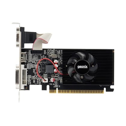 GEONIX GEFORCE GT 730LP 4GB DDR3 Graphic Card | 64bit Dual Slot | Multiple Outputs- VGA, HDMI, DVI | Support PCI-e2 Profile