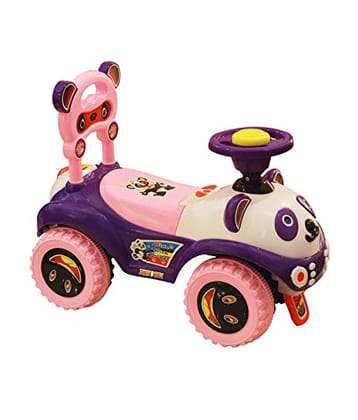 Panda Ruff Rider Push Ride On Fun Secure Ride Toy Car for 1 Year to 3 Year Kids Multi-Color - Color May Vary