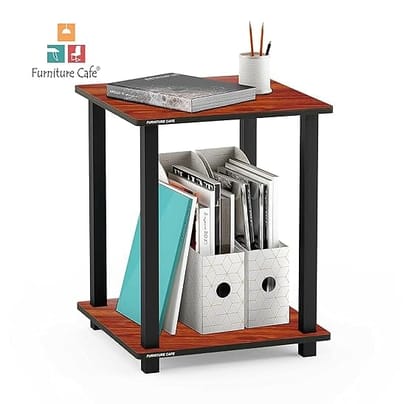 2 Tier Wooden Multipurpose Turn-n-Tube Engineered Wood End Table_assorted colour