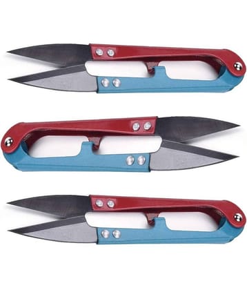 Sewing Scissors for Fabric, 4.1inch Mini Small Snips Trimming Nipper, Yarn Thread Craft Scissors Cutters, Great for Office Home School Stitch DIY Supplies (PACK OF 3)