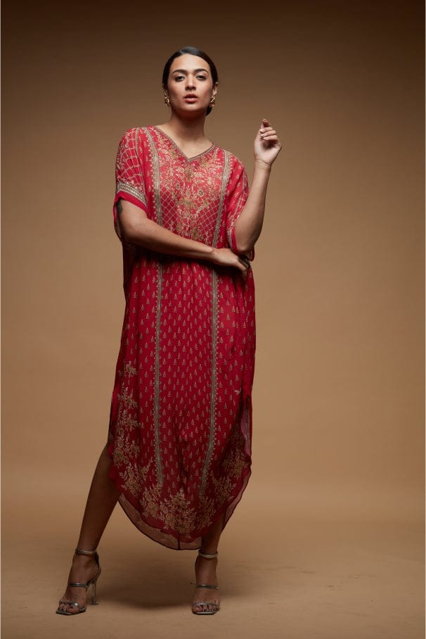 Red Color Tunic-Free Size