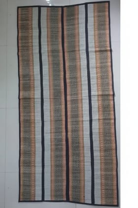 Handcrafted Eco Friendly Yoga Mat by Sandhya Mat Unit Cotton and Madurkathi Natural Grass Fiber 3 6 Square Feet