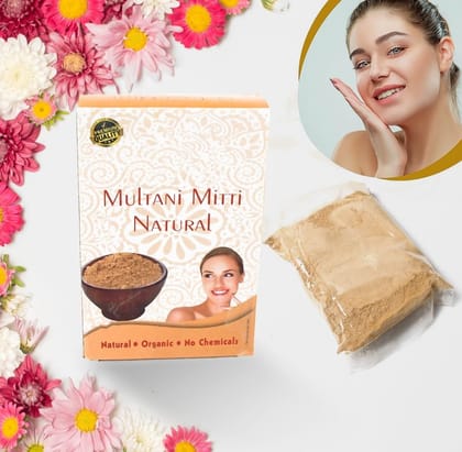 DHRUVINSRI 12791 100gram Herbal Tan Removing Multani Mitti Face Pack For Skin Care Age Group