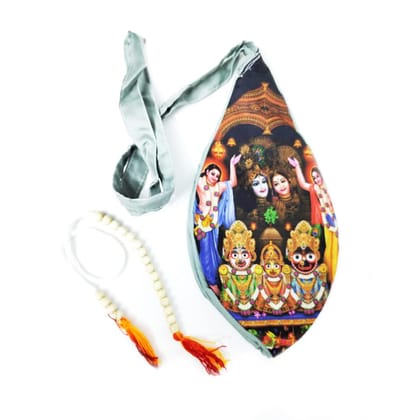 MAYAPURI Printed Cotton Chanting Bag/Japa Bag with Sakshi Mala Counter