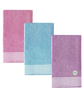 Feather Green Multi Lungi Pack of 3 - Free size