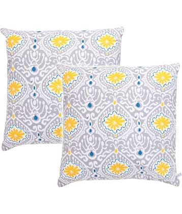 Zubix Multicolour Printed Cotton Cushion Cover - Set of 2