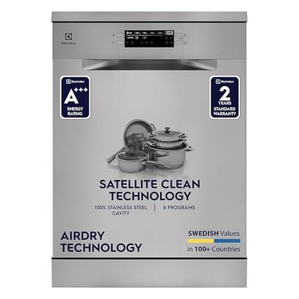 Electrolux 15 Place Settings Dishwasher Machine for Home, Fully Automatic with AirDry,ESZ69300SX