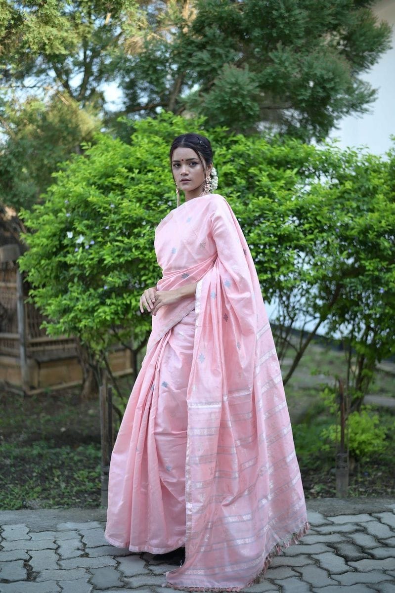 Raw Mulberry Silk Saree