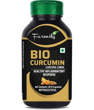 Farmity Bio-Curcumin With Bioperine 800 mg - 60 capsules | Supports Immunity Promotes Digestive Health