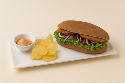 Freshly Made Veggies Delight Sandwich
