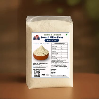 Soaked and Sundried Foxtail Millet Flour l Rala Peeth l 500g.