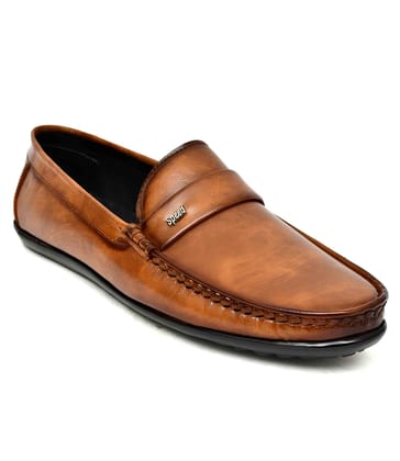 Latest Trendy Loafers, Casual Slip-On Daily Wear Shoes, Driving Shoes for Men's and Boys Color - Tan, Size - 8