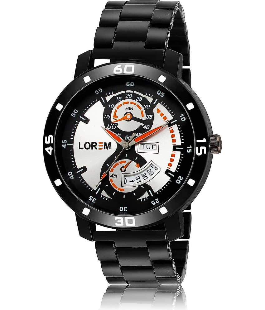 Lorem - Black Metal Analog Men's Watch