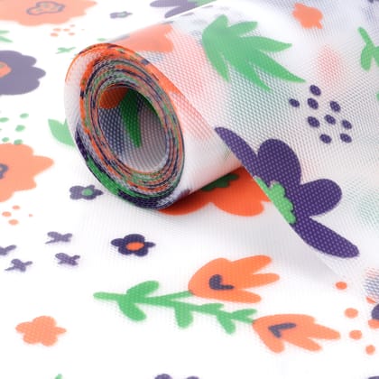 45cm x 5m Multipurpose Waterproof Floral Printed Anti-Slip Shelf Liner Mat-45cm x 5m