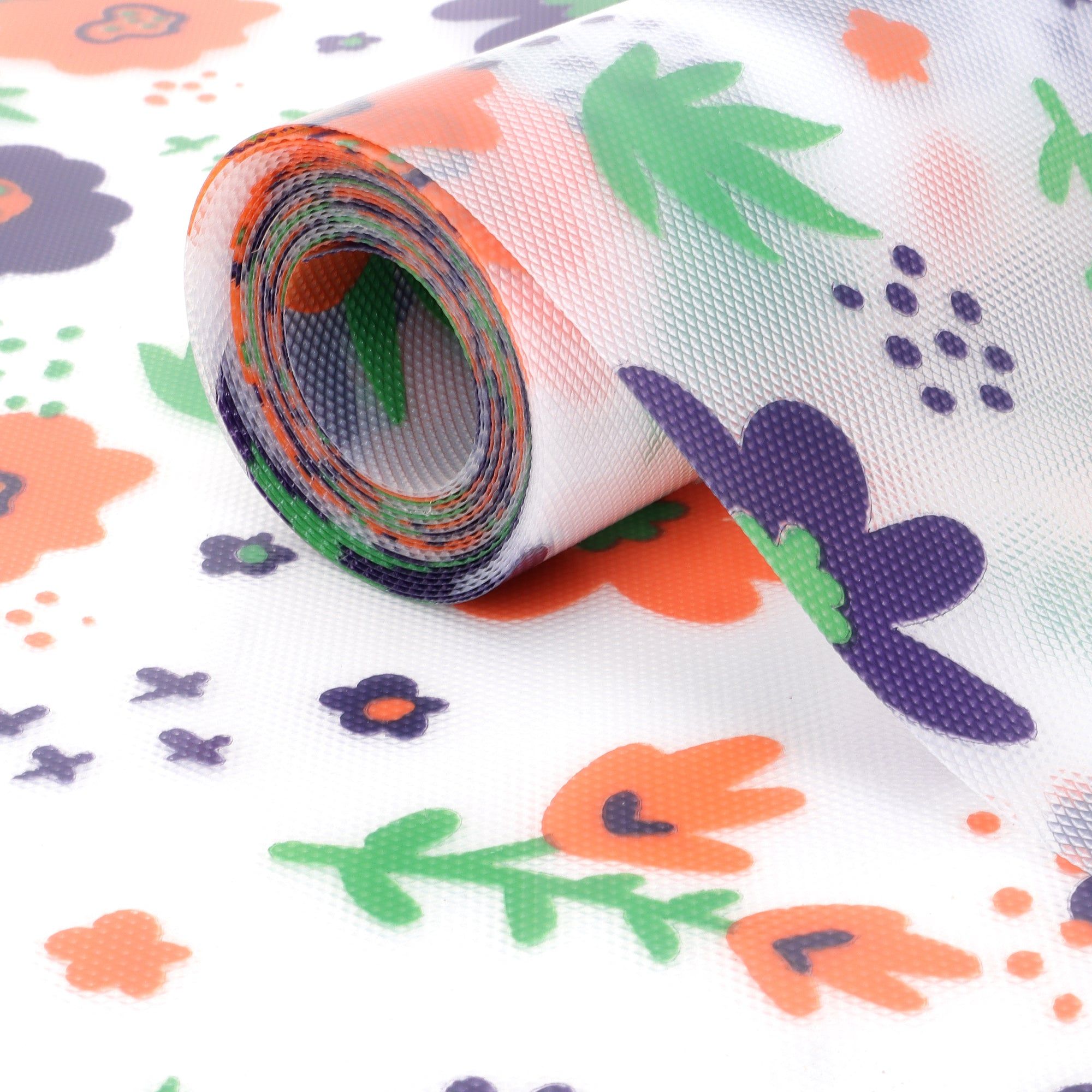 45cm x 5m Multipurpose Waterproof Floral Printed Anti-Slip Shelf Liner Mat-45cm x 5m
