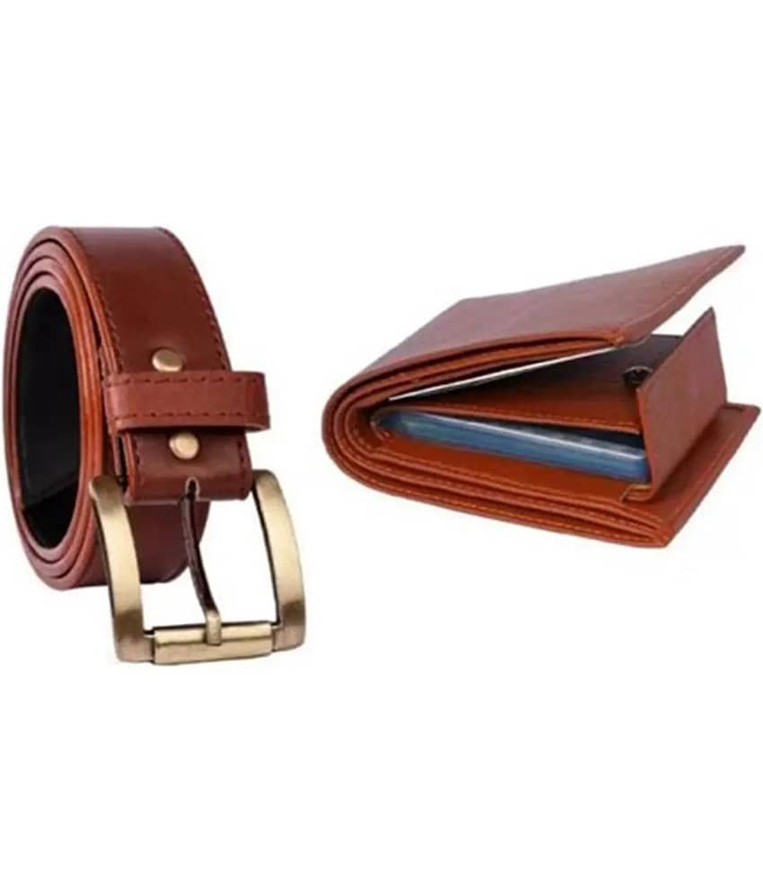 soyen PU,Faux Leather Solid Men's Regular Wallet With 8 Slots For Card ( Brown , Pack of 1 )
