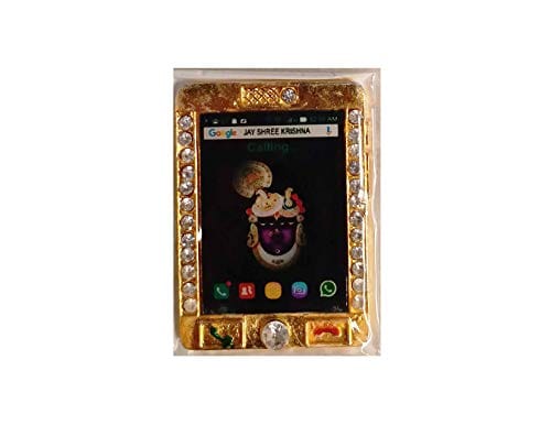 VARNI CREATION Silk Ladoo Gopal Diamond Mobile Toy (Multi)