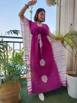 Hand Block printed KAFTAN 100% Pure cotton