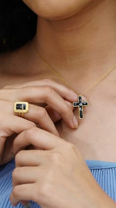 Cross Necklace-Gold