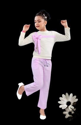 Girl's Causal Co-Ord Set [GCS-9857] (4-12 Years)-9-10Y (Size - 32) / Imported