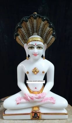 Marble Swethamber Jain Parshvanath Swami Bhagwan Statue, Home